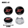 4pcs 56mm 60mm 54mm For Ford Ranger Focus Kuga Mustang Mondeo Fusion Esco Logo Car Wheel Center Hub Cap Rim Cover Emblem Sticker