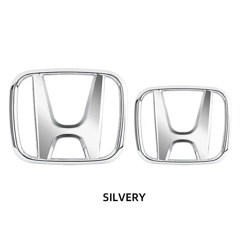 3D ABS Car Emblem Front Head Grill Hood Bonnet Emblem Rear Tail Bumper For Honda Civic 2006-2015 8th 9th 9.5th generation Civic