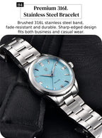 PAGANI DESIGN 2026 NEW Top Ice Blue Dial Men Quartz Watch Japan VH31 100M Waterproof Luxury Dress Watch For Men Reloj Hombre