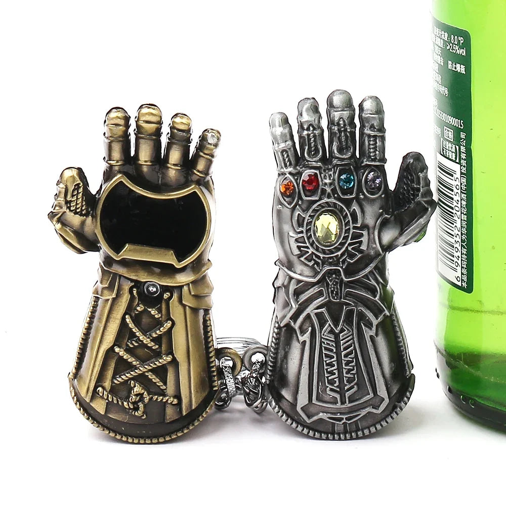The Avengers Thanos Keychain for Men, Infinity Gauntlet, Creative Beer Bottle Opener, Pendant Gadgets