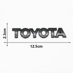 3D ABS Glossy Black Silver Letters Trunk Emblem Stickers Car Accessories Modified For Toyota camry chr corolla rav4 Car Sticker