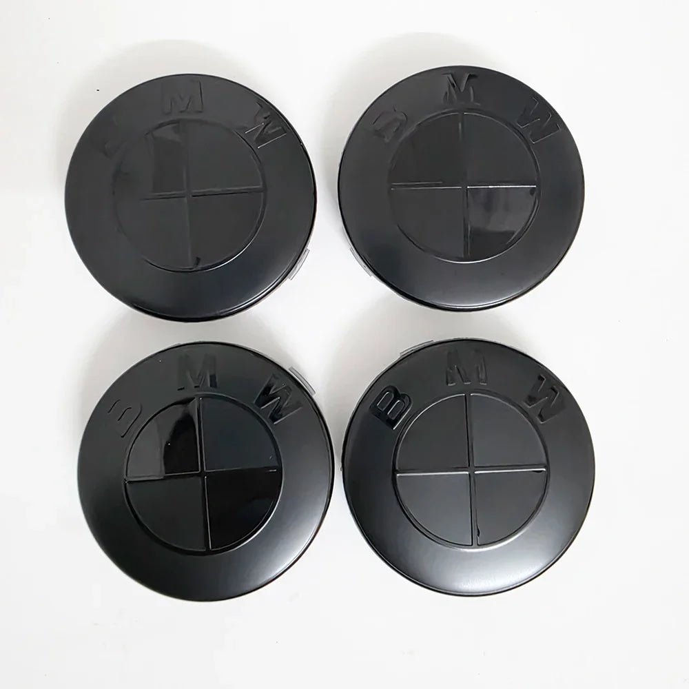 4pcs For BMW 50th E90 E60 F10 F20 G20 G30 E53 E85 E70 56mm 68mm Blue White Car Hub Cap Wheel Center Cap Emblem Badge Accessories