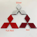 ABS Car Front Grill Emblem for Mitsubishi Outlander Ralliart Lancer ASX Pajero Delica EVO Colt Triton Rear Trunk Badge Sticker