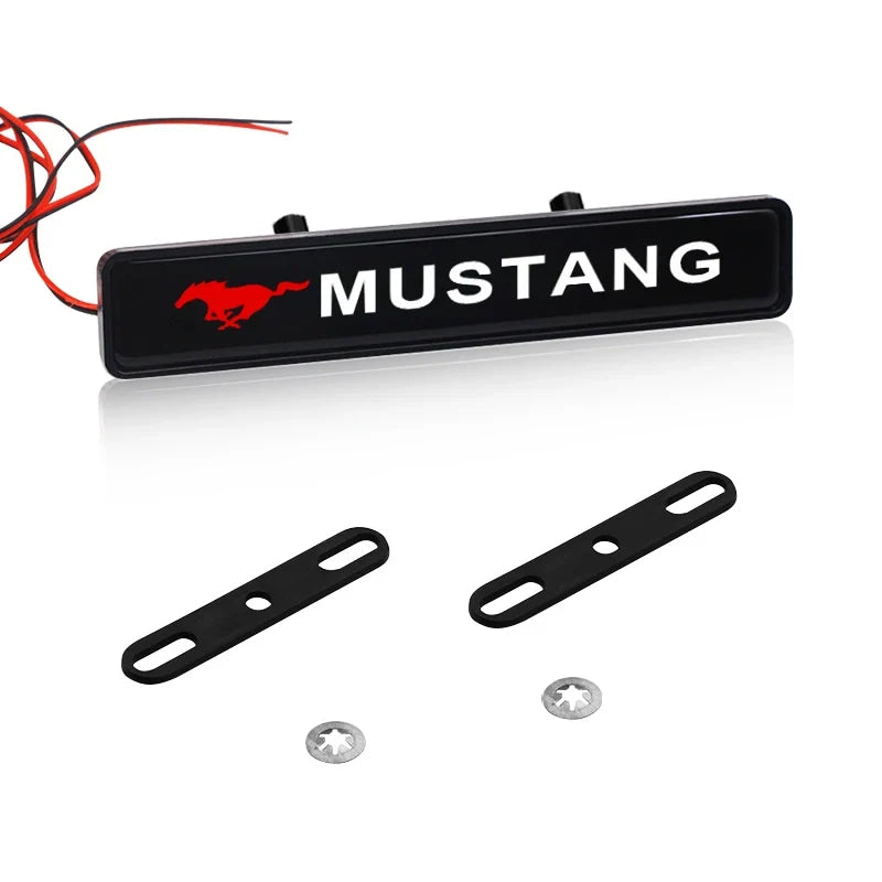 Auto Front Grille Badge Car Head Grill Emblem LED Light For Ford Focus Mk2 3 Fiesta Ranger Mondeo S-MAX Kuga Mustang Auto Goods