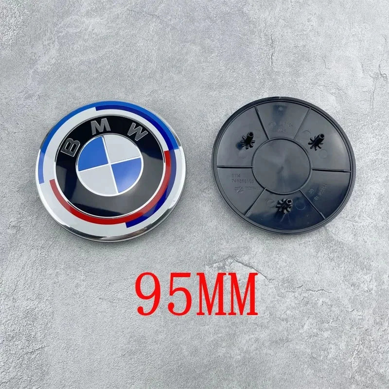 ABS Front Hood Badge For BMW New 7 Series G11 G12 G70 G07, 735Li 740Li 760i, 95MM Car Front Logo Emblem, Auto Replacement Access