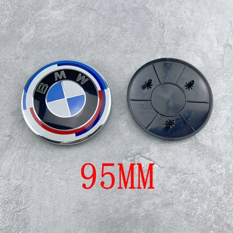 ABS Front Hood Badge For BMW New 7 Series G11 G12 G70 G07, 735Li 740Li 760i, 95MM Car Front Logo Emblem, Auto Replacement Access