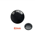 45/74/82mm Hood/Trunk Emblems + 68mm Wheel Hub Covers - Compatible with BMW 3/4/5 Series & X5/X6 (F Series) - Black/White