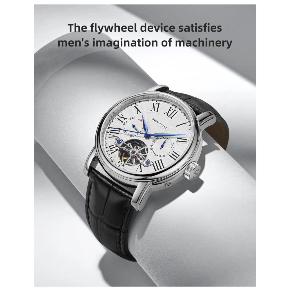 SEAGULL Luxury Watch Business Waterproof Male Clock Date Stainless Steel Mechanical Watch Men Watch reloj hombre 2023 D819.622