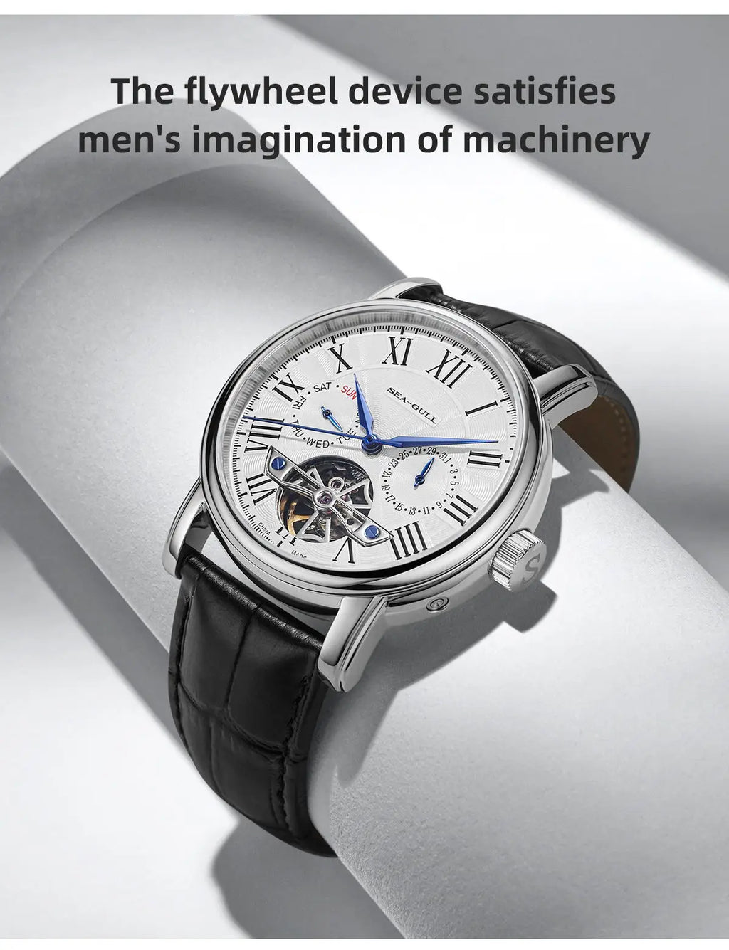 SEAGULL Luxury Watch Business Waterproof Male Clock Date Stainless Steel Mechanical Watch Men Watch reloj hombre 2023 D819.622