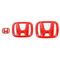 Front Rear Car Logo for Honda Accord Civic Inspire 10th City Crider CR-V Envix Steering Wheel Cover Sticker Decoration 3PCS