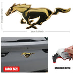 3D Metal Car Front Grille Emblem Logo Rear Trunk Badge Sticker For Ford Mustang Fiesta Focus Ranger Smax Kuga Mondeo Accessories