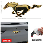3D Metal Car Front Grille Emblem Logo Rear Trunk Badge Sticker For Ford Mustang Fiesta Focus Ranger Smax Kuga Mondeo Accessories