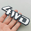 3D Metal Car Logo 4WD 4X4 Emblem Badge for Toyota Subaru Honda Jeep SUV Off Road Chrome Black Sticker Accessories