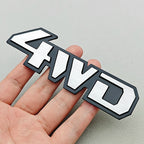 3D Metal Car Logo 4WD 4X4 Emblem Badge for Toyota Subaru Honda Jeep SUV Off Road Chrome Black Sticker Accessories
