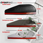 2/4Pcs Carbon Fiber Car Rearview Mirror Rain Shield Eyebrow Flexible Rearview Mirror Rain Shield Protector Eyebrow Rain Cover