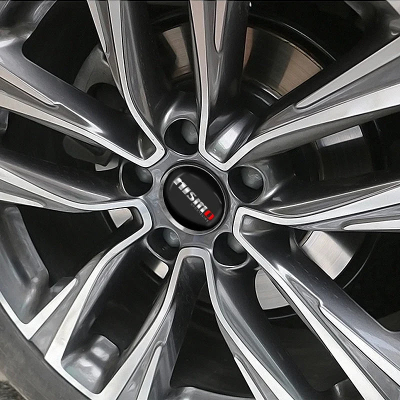 For Nismo Nissan Almera Tiida Sunny QASHQAI Skyline Juke X-TRAI 4pcs 56/60mm Car Wheel Center Covers Badge Hub Cap Accessories