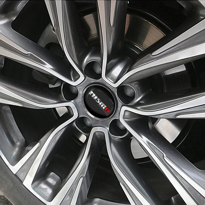 For Nismo Nissan Almera Tiida Sunny QASHQAI Skyline Juke X-TRAI 4pcs 56/60mm Car Wheel Center Covers Badge Hub Cap Accessories