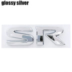 1pcs 3D SV SR ABS Car Rear Letter logo sticker Rear Bumper tail door trunk sticker car rear Emblem sticker styling Accessories