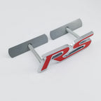 3D Metal Logo RS Emblem Letters Car Front Grille Badge Rear Trunk Sticker For Honda Civic City Fit Shuttle Jazz Car Acceessories