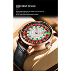 PINDU Design New NH35A Mechanical Watches Men Push Button Turn Russian Roulette Game Sapphire Mirror Diamond Dial Men's Watch