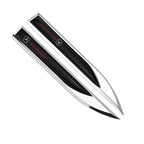 1 Pair Car Side Fender Knife Stickers Emblem Badge Decals Trim Styling for Mercedes Benz AMG W203 W206 W220 W205 W211 W212 W201