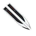 1 Pair Car Side Fender Knife Stickers Emblem Badge Decals Trim Styling for Mercedes Benz AMG W203 W206 W220 W205 W211 W212 W201