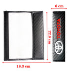 Auto sticker For Toyota Camry Car Seat Belt Cover Carbon Fiber Leather Shoulder Protection Cover Corolla E150 Rav4 Mark 2 Reiz