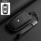 Soft Leather Car Key Case Full Cover Shell For BMW 1 2 3 4 5 6 Series X1 X3 X4 X5 X6 F36 F25 F26 F30 F34 F10 F07 F20 Z10 F15 F16