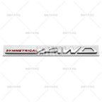 Symmetrical AWD Car Emblem Adhesive Metal Zinc Alloy Fender Badge for Subaru Legacy Forester XV Outback BRZ