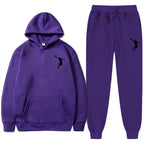 Sports Basketball Brand Sweatshirt Sweatpants Men Women 2 Pieces Sets Tracksuit Fashion Casual Hooded Sportswear Sudadera Hombre