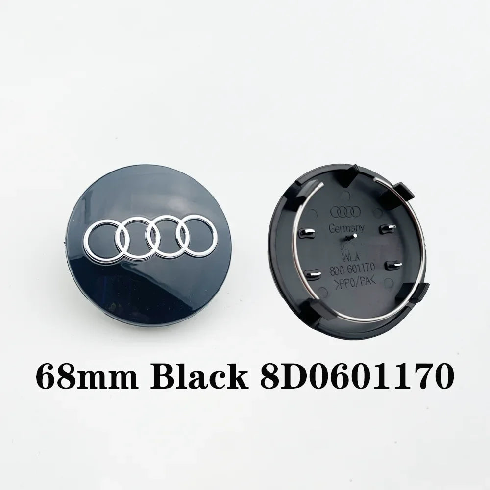 4pcs Set Audi Car Wheel Center Caps 60mm 61mm 69mm 68mm Styling Hub Covers Compatible with A3 A4 A5 A6 A7 A8 S4 S6 4B0601170