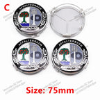 4pcs 56mm 75mm Car Wheel Center Hub Caps Cover Auto Accessories Mercedes Benz Amg C180 C200 C260 W108 W124 W126 W140 W168 W176