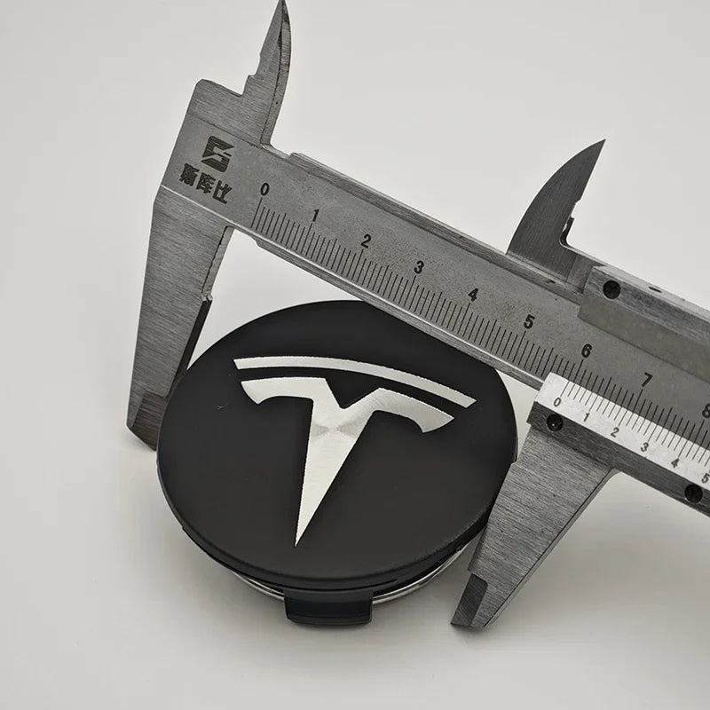 4Pcs 56mm ABS Tesla Wheel Center Hub Cap Emblem Logo Car Rims Cover Hubcap For Tesla Model 3 Y X S Original Badge Accessories