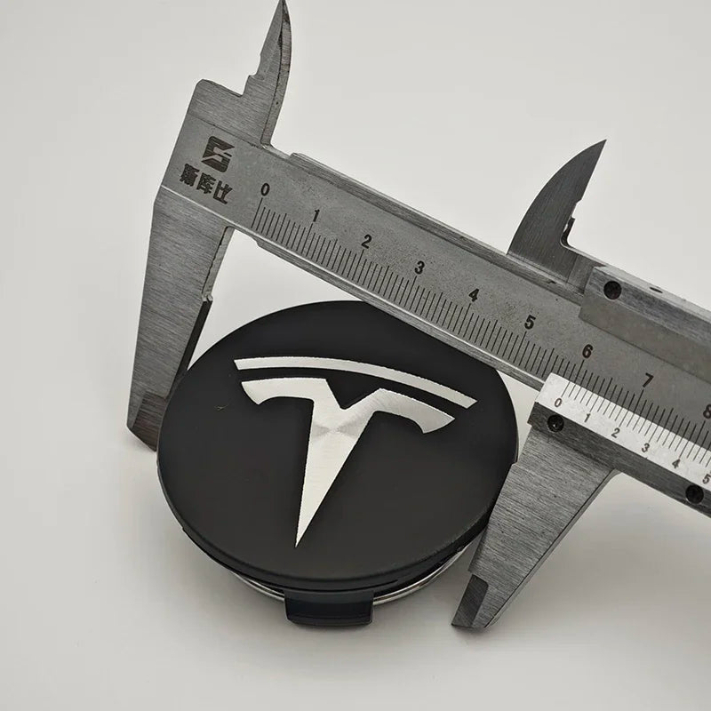 4Pcs 56mm ABS Tesla Wheel Center Hub Cap Emblem Logo Car Rims Cover Hubcap For Tesla Model 3 Y X S Original Badge Accessories