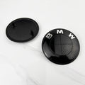 2pcs 74mm 82mm Car Front Hood Bonnet Emblem Rear Trunk Badge For BMW E30 E36 F34 F23 G14 G20 G30 X1 X2 X3 X5 M1 M2 Accessories