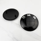2pcs 74mm 82mm Car Front Hood Bonnet Emblem Rear Trunk Badge For BMW E30 E36 F34 F23 G14 G20 G30 X1 X2 X3 X5 M1 M2 Accessories