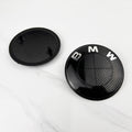 2pcs 74mm 82mm Car Front Hood Bonnet Emblem Rear Trunk Badge For BMW E30 E36 F34 F23 G14 G20 G30 X1 X2 X3 X5 M1 M2 Accessories