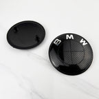 2pcs 74mm 82mm Car Front Hood Bonnet Emblem Rear Trunk Badge For BMW E30 E36 F34 F23 G14 G20 G30 X1 X2 X3 X5 M1 M2 Accessories