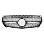 Chrome Silver AMG Style Front Bumper Grille For Mercedes Benz CLA-Class W117 2013-2019 CLA180 CLA200 CLA45 Front Grill Black