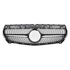 Chrome Silver AMG Style Front Bumper Grille For Mercedes Benz CLA-Class W117 2013-2019 CLA180 CLA200 CLA45 Front Grill Black