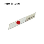 Aluminum Japanese JAPAN National Flag Car Emblem Motorcycle Body Trunk Decal Sticker For Toyota Honda Suzuki Nissan Mazda SUBARU