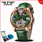 PINDU Design 2025 NEW Men Watch Diamond TourbillionTop Brand Luxury Astronomia Quartz Watch Men sapphire glass waterproof Watch