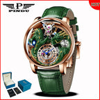 PINDU Design 2025 NEW Men Watch Diamond TourbillionTop Brand Luxury Astronomia Quartz Watch Men sapphire glass waterproof Watch
