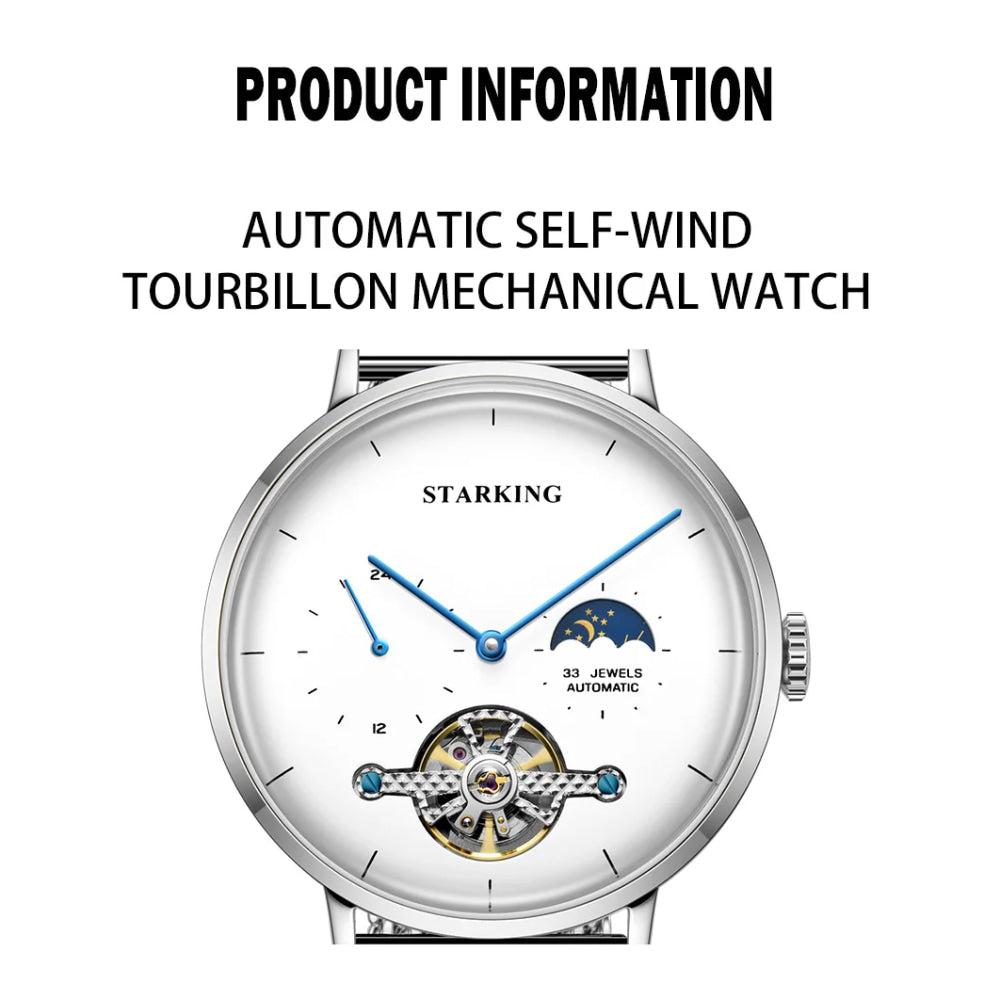 Classic Men's Watches Tourbillon Multi-function Full Automatic Men Watch High end Male Steel Strap Waterproof Wrist watches