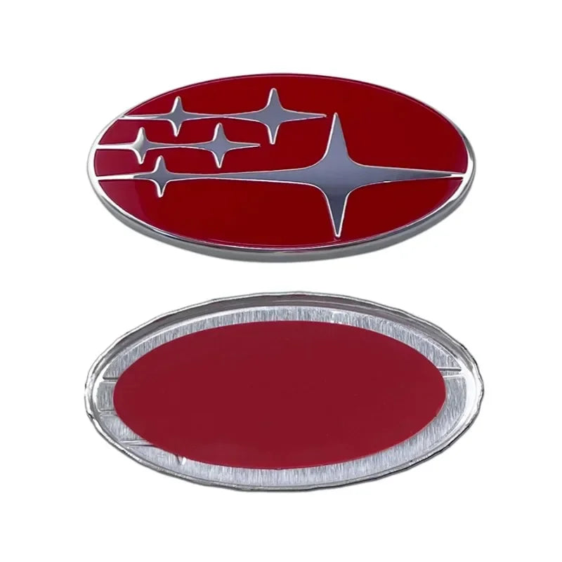 58x29mm Alloy Car Steering Wheel Logo Emblem Sticker Decals for Subaru FORESTER IMPREZA XV STI WRC WRX BRZ LEGACY OUTBACK LEVORG