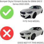 For BMW 2 Series G42 220d 218i 220i 230i M240i xDrive Coupe M Sport 2022-2025 Front Bumper Lip Splitter Spoiler Car Bodykit