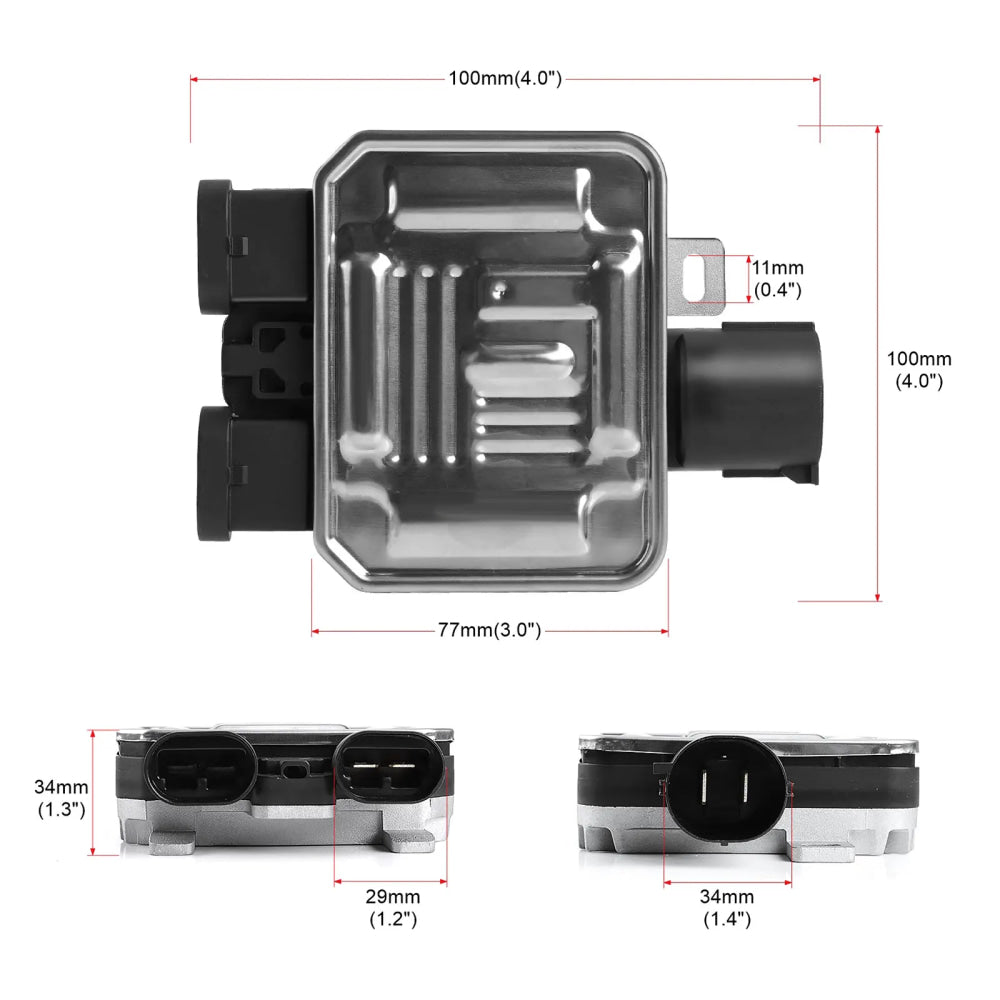 For Ford Edge Flex Land Rover LR2 Lincoln MKX Volvo S60 S80 V60 V70 XC60 XC70 New Cooling Fan Control Module 7T43-8C609-BA