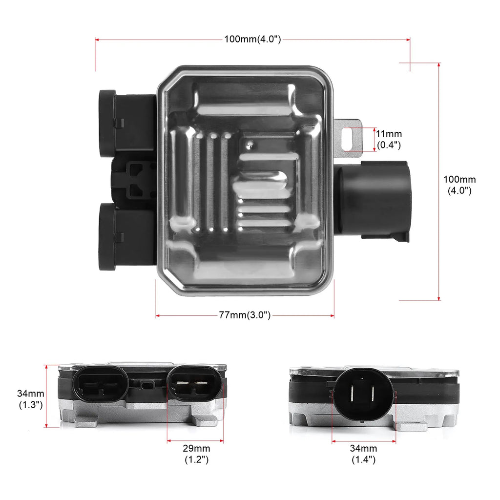 For Ford Edge Flex Land Rover LR2 Lincoln MKX Volvo S60 S80 V60 V70 XC60 XC70 New Cooling Fan Control Module 7T43-8C609-BA