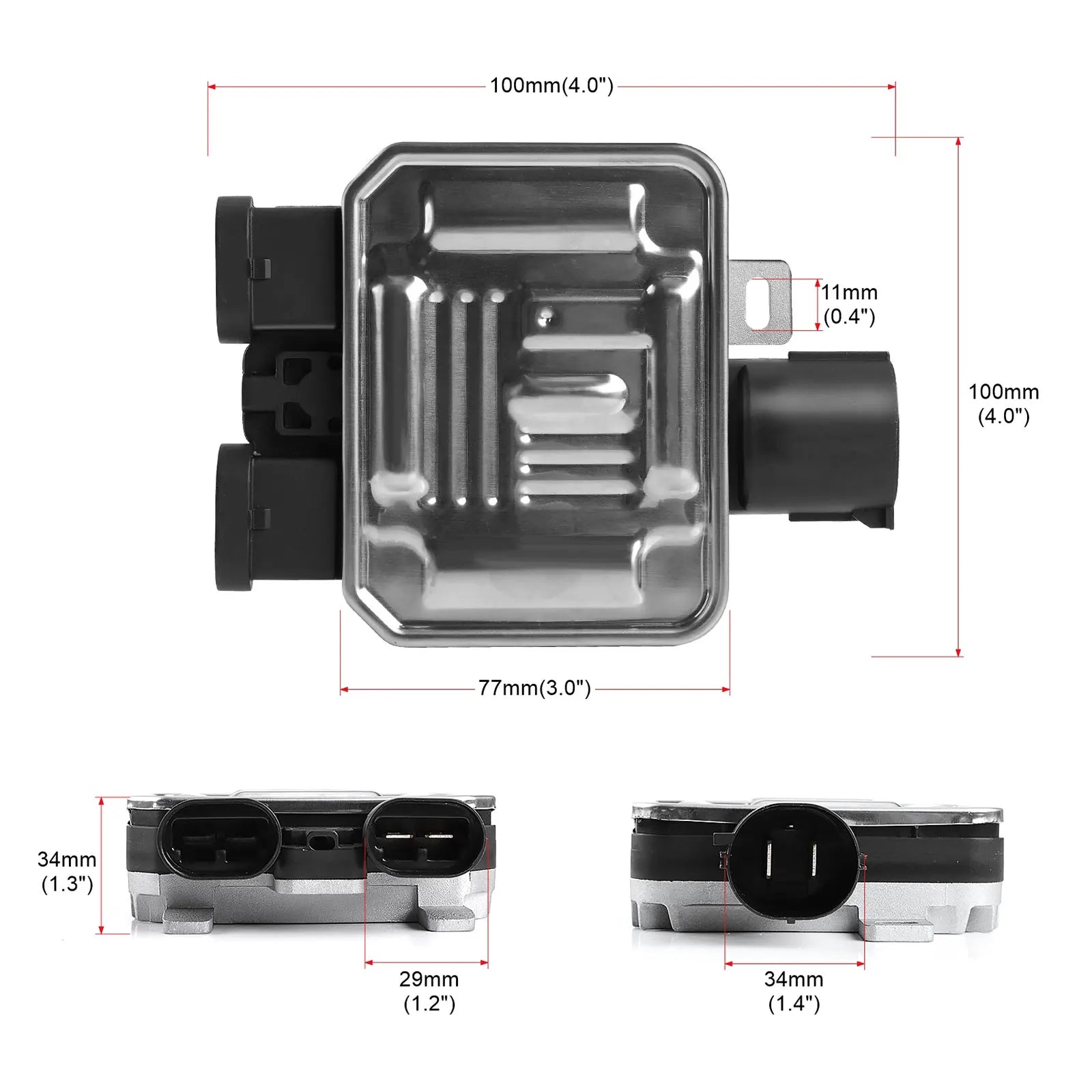 For Ford Edge Flex Land Rover LR2 Lincoln MKX Volvo S60 S80 V60 V70 XC60 XC70 New Cooling Fan Control Module 7T43-8C609-BA