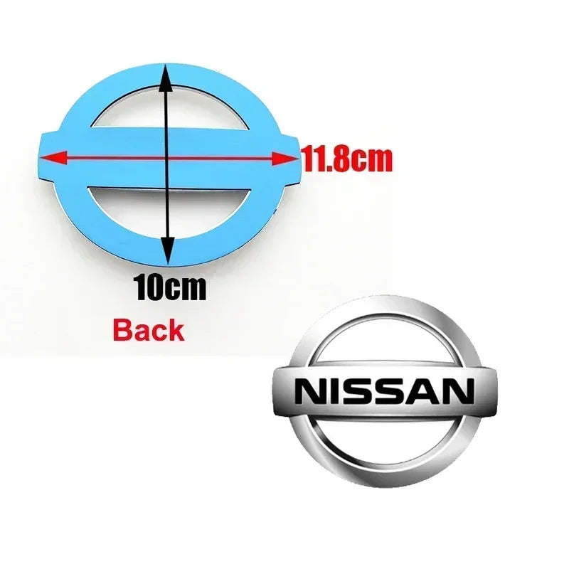 3D ABS New Emblem Car Front Rear Logo for Nissan Tiida Sentra Teana X Trail T30 T32 Almera Kicks Micra Qashqai J10 J11 Leaf Juke